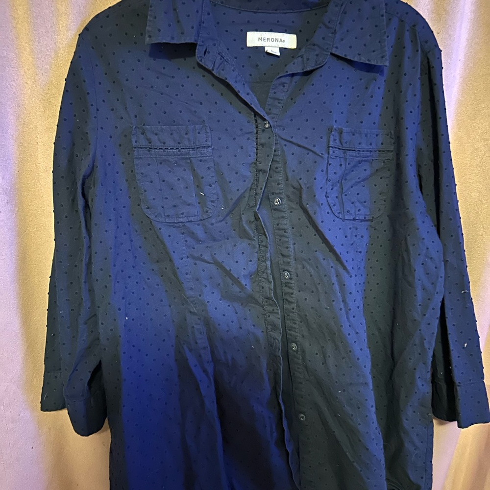 Merona Men's Navy Blue Shirt